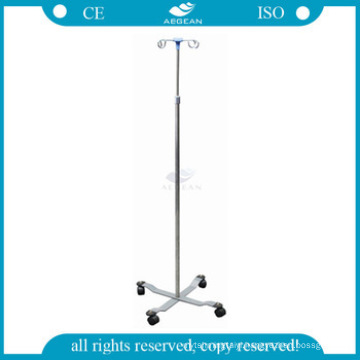 AG-SS009A Hospital infusion room used stainless steel height adjust iv pole stand